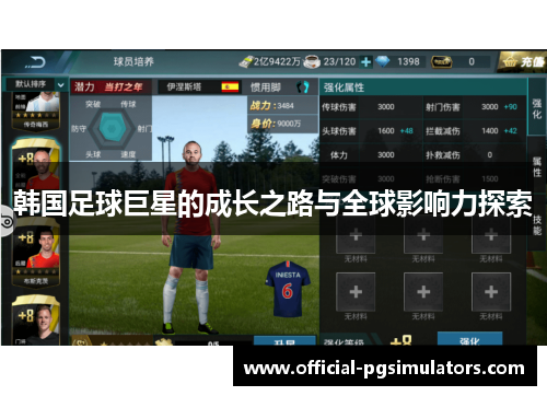 韩国足球巨星的成长之路与全球影响力探索 韩国足球巨星的成长之路与全球影响力探索